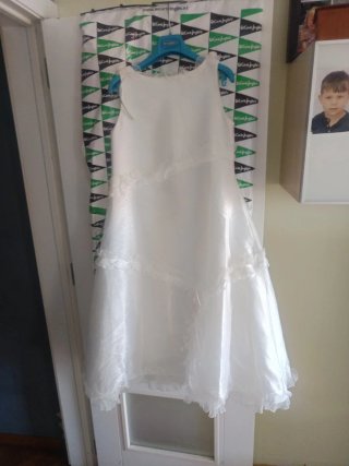 Vestido de niña para comunión blanco