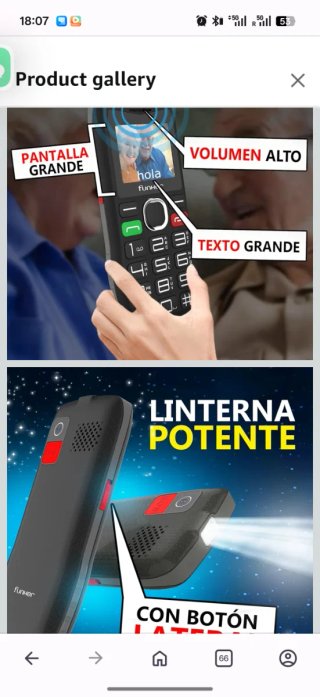 Funker C120 Classic Teléfono Móvil Senior