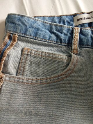 Pantalón campana Bershka azul mujer talla 34