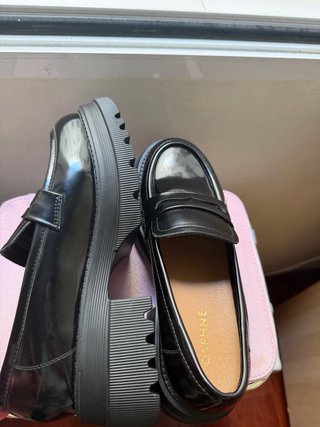 Mocasines negros con plataforma