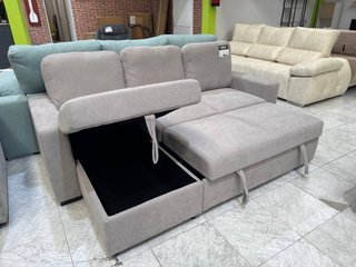 Sofá Moderno Beige Estreno con Cama y Arcón .