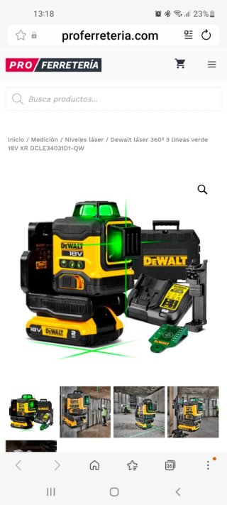 Clavadora y Nivel Láser DeWalt