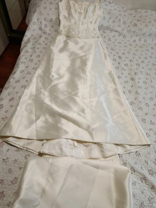 Vestido de novia con velo. Patrick talla 40