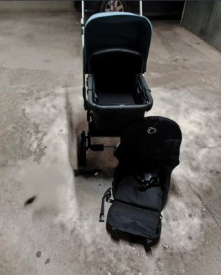Carrito Bugaboo con patinete