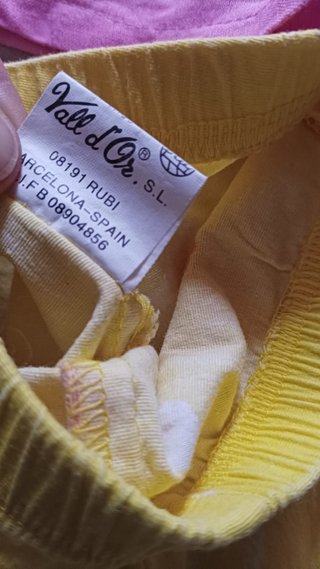 Conjunto niña 12 meses: top, pantalón y gorro
