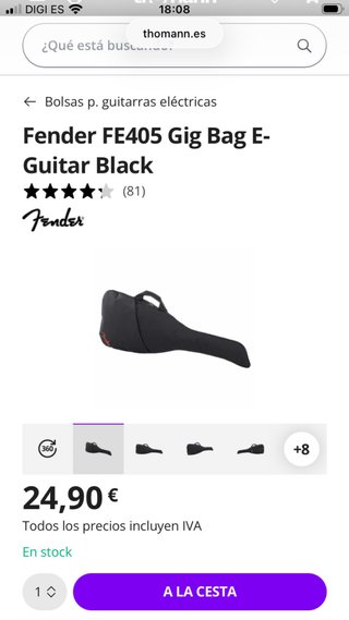 Funda para guitarra Fender FE405