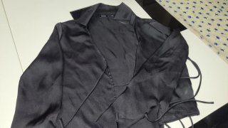 Blusa Shein cruzada con cintas Talla S