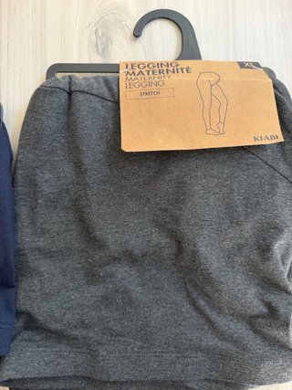 Leggings Maternidad Kiabi XL Azul y Gris