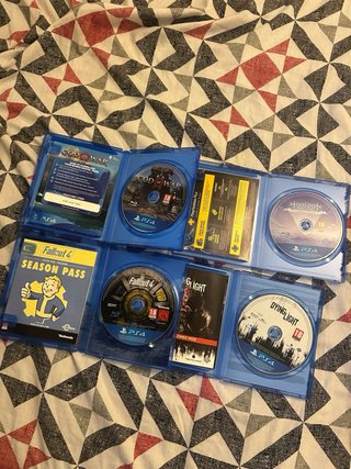 God of War, Horizon, Fallout 4, Dying Light PS4