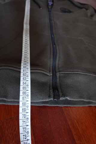 Sudadera con capucha verde talla L
