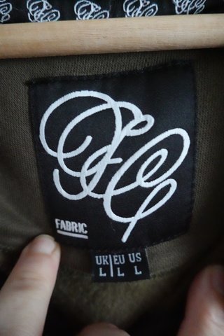 Sudadera con capucha verde talla L