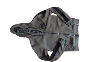 Sudadera con capucha verde talla L