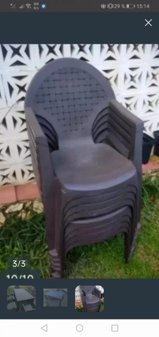 Mesa jardín+7sillas