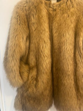 Chaqueta pelo sintético marrón TRAFALUC