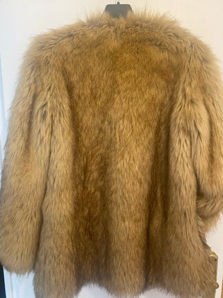 Chaqueta pelo sintético marrón TRAFALUC