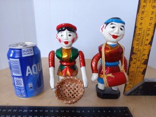 Antiguas marionetas de agua Vietnamitas