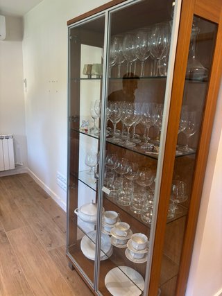 Vitrina de cristal moderna