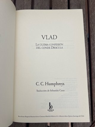 Vlad : la última confesión del Conde Drácula