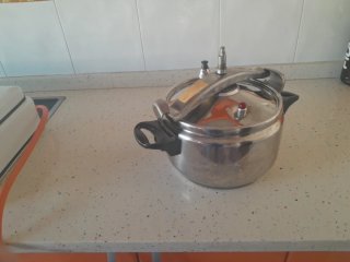 Olla exprés de acero inoxidable