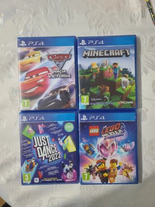Pack 4 Juegos PS4: Minecraft, Just Dance 2022, Car