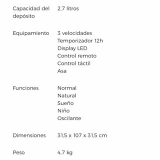 Ventilador Evaporativo El Corte Inglés