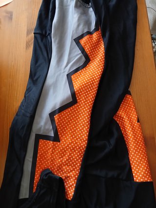 Culote Ciclismo Invierno Negro Naranja