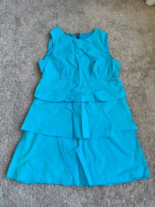 Vestido Zara Turquesa Talla M