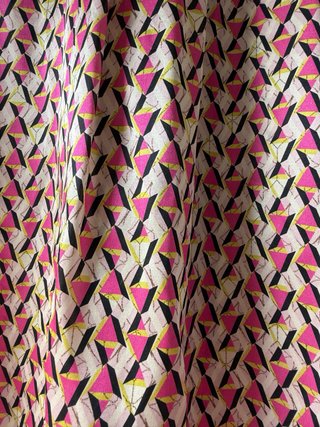 Blusa de seda multicolor talla única