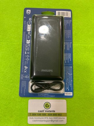 Powerbank Philips 20000 mAh Negro