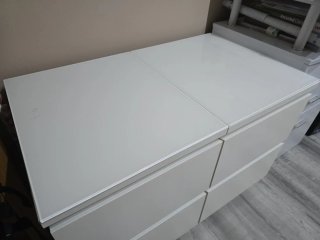 Comodini Ikea Malm bianchi