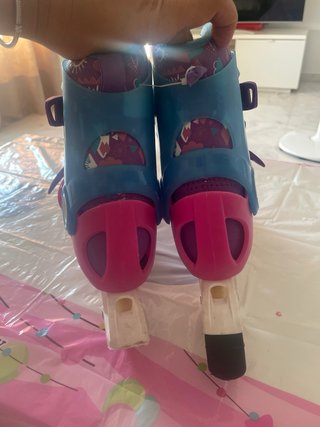 Patines ajustables niña rosa y azul Talla 34,35,36