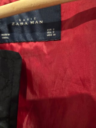 Chaqueta bomber negra hombre
