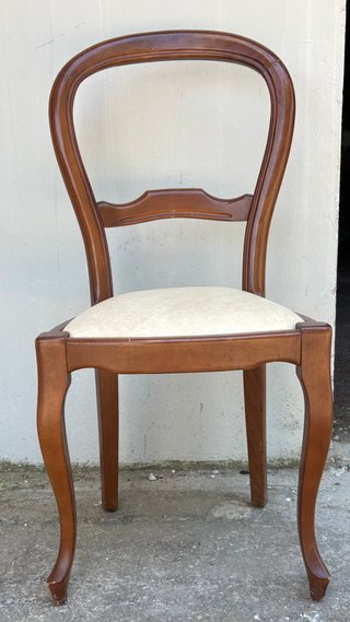 4 Sillas Imitación Isabelinas Madera