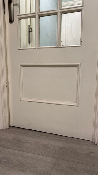 2 Puertas madera Interiores Blancas con cristales