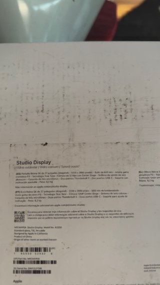 Apple Studio Display 27” 5K MFEX4YP/A