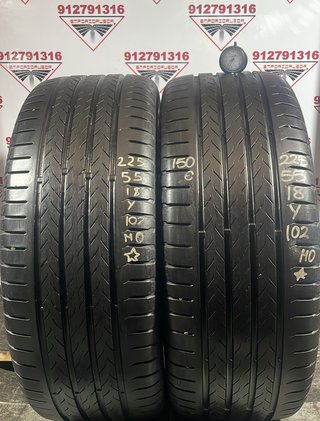 4UD 225 55 18 Y CONTINENTAL RUEDA AL 90% VIDA UTIL
