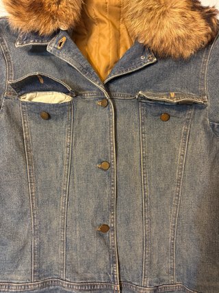 Giacca denim vintage imbottita