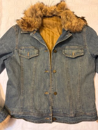 Giacca denim vintage imbottita