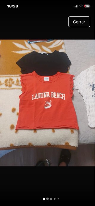 Lote 2 Camisetas Mujer Talla S