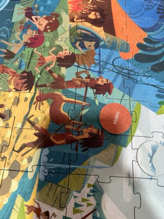 Puzzle/juego Prehistoria 100 piezas 5-8 años