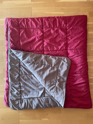 Nórdico reversible 100x180 cm gris/burdeos