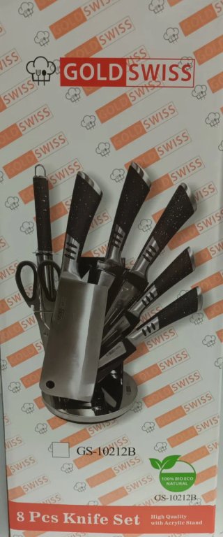 Set di 8 coltelli Gold Swiss