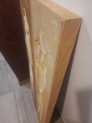 Coppia di quadri ad olio su legno