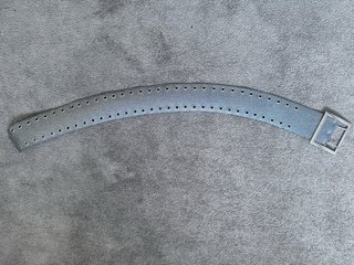 Cinturón ancho mujer gris plateado