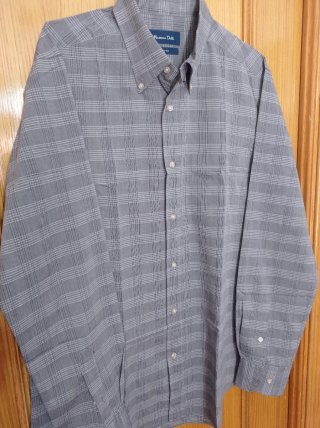 Camisa y Pantalón Massimo Dutti Cuadros Gris