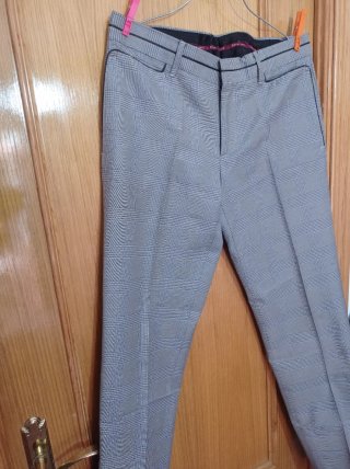Camisa y Pantalón Massimo Dutti Cuadros Gris