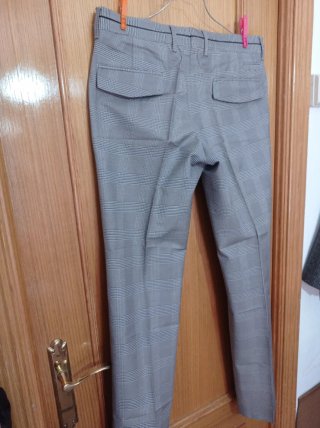 Camisa y Pantalón Massimo Dutti Cuadros Gris