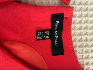 Vestido Pedro del Hierro Rojo