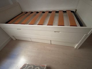 Cama nido de madera con cajones