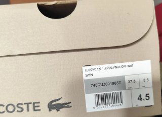 Zapatillas Lacoste Powercourt Talla 37.5